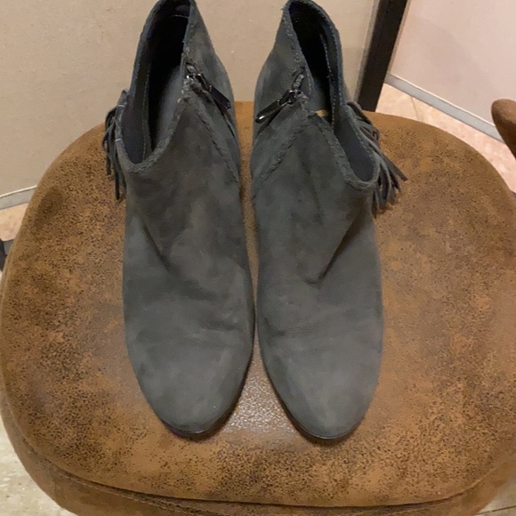 Sam Edelman Gray Suede Paige Booties - Picture 6 of 8